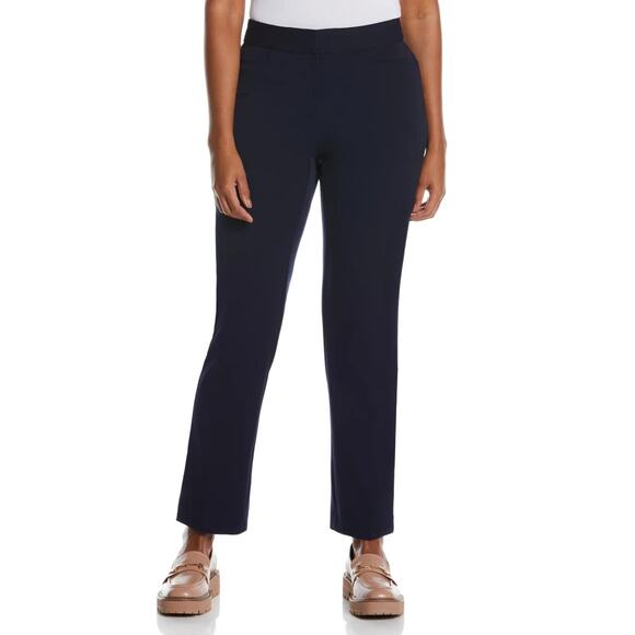 Rafaella NWT Women's Gabardine Slim Leg Curvy Pant Black Size 16 - Picture 1 of 11